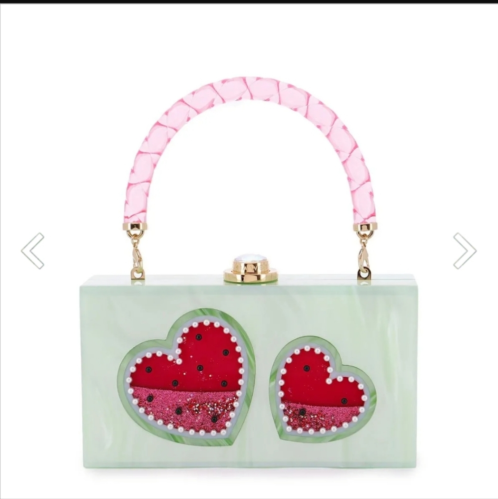 Watermelon Cleo Clutch by Sophia Webster